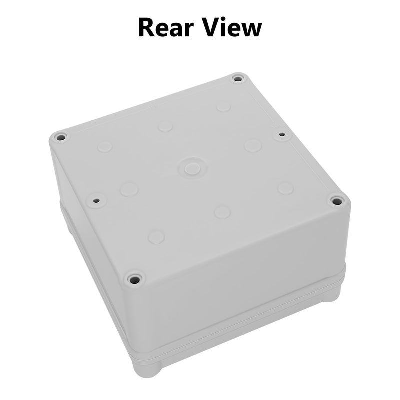 LeMotech Junction Box IP67 Waterproof Dustproof ABS Plastic Project Box for Electrical Outdoor Enclosure Gray 4.9 x 4.9 x 3 inch (125 x 125 x 75 mm) - Image 5